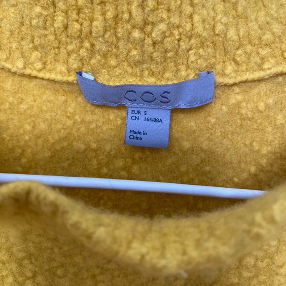 COS Yellow fuzzy wool tee - Picture 5 of 5